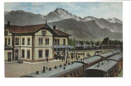 Sargans (SG) Bahnhof - Züge nach Chur St. Gallen Zürich 1946