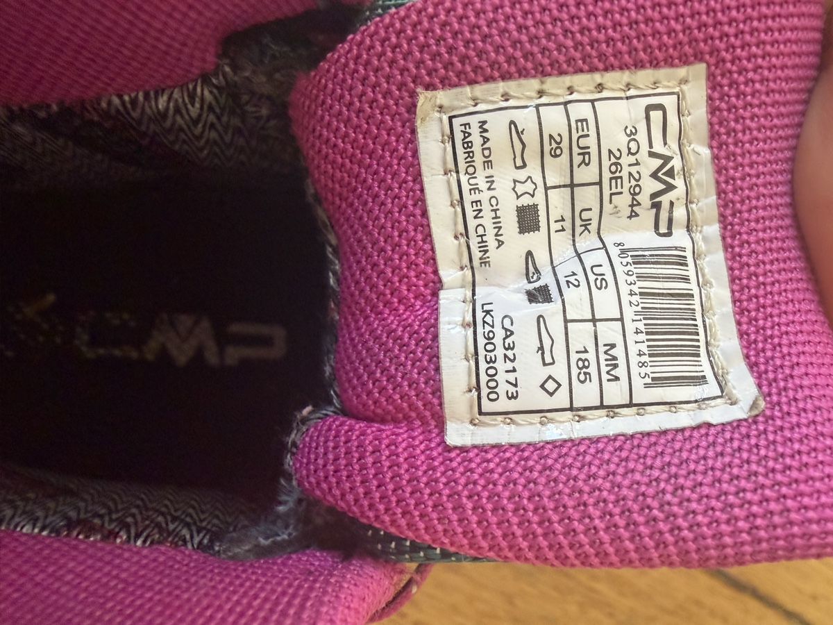 CMP Scarpe per ragazzi: Wanderschuhe CMP wasserdicht türkis pink Grösse 29 – Usato da Bern venduto da Elisa64 5
