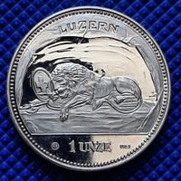 1 Unze 999.9 Silber Luzern 1988