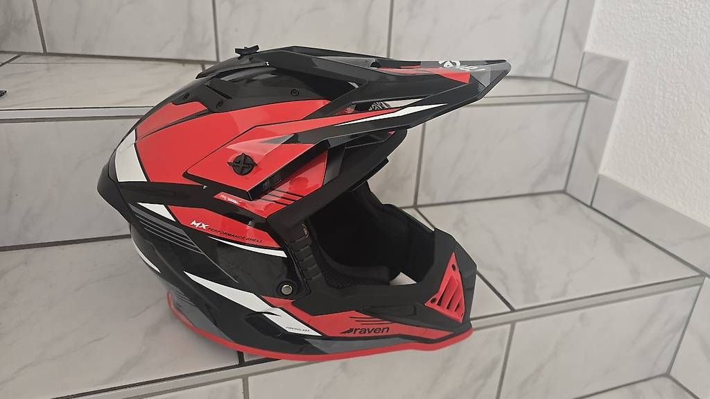 Caschi & visiere: Raven Motocross / Motorrad Helm – Usato da Montlingen venduto da Ost_ch_sell 3