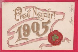 PRÄGEKARTE, PROSIT NEUJAHR 1905, 1.1.1905