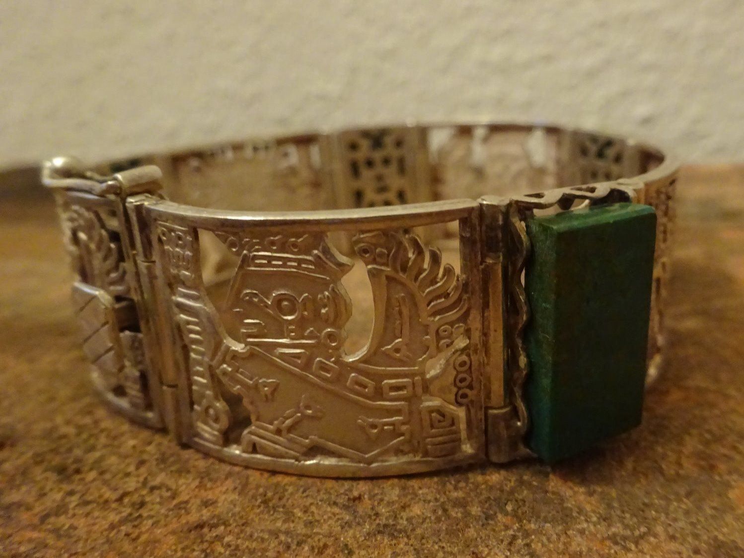 Bracciali & Braccialetti: INKA Armband Azurit / 925 Silber – Usato da Esslingen venduto da FetteSchnecke 1
