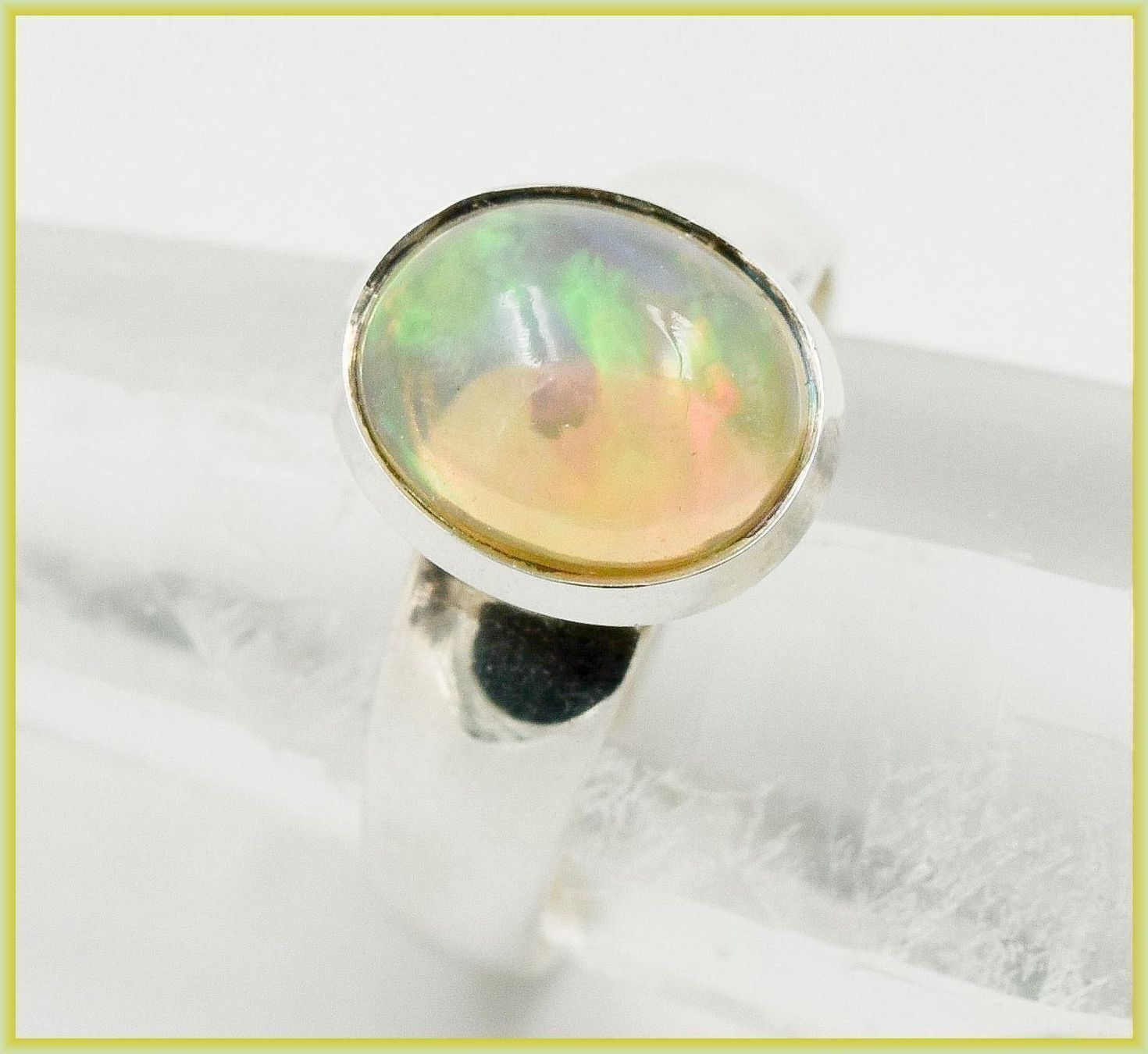 Anelli: ♛ Ethiopien Opal 925 Silber – Nuovo e nell'imballaggio originale da Oberglatt ZH venduto da Hot-Spot