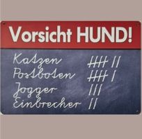 🔥 VORSICHT HUND! Blechschild 🎀 20x30cm OVP🔥