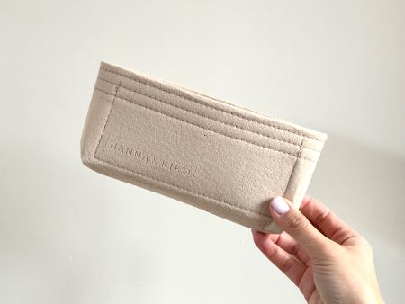 Organizer in beige für Small Classic Flap Bag Sac Tasche