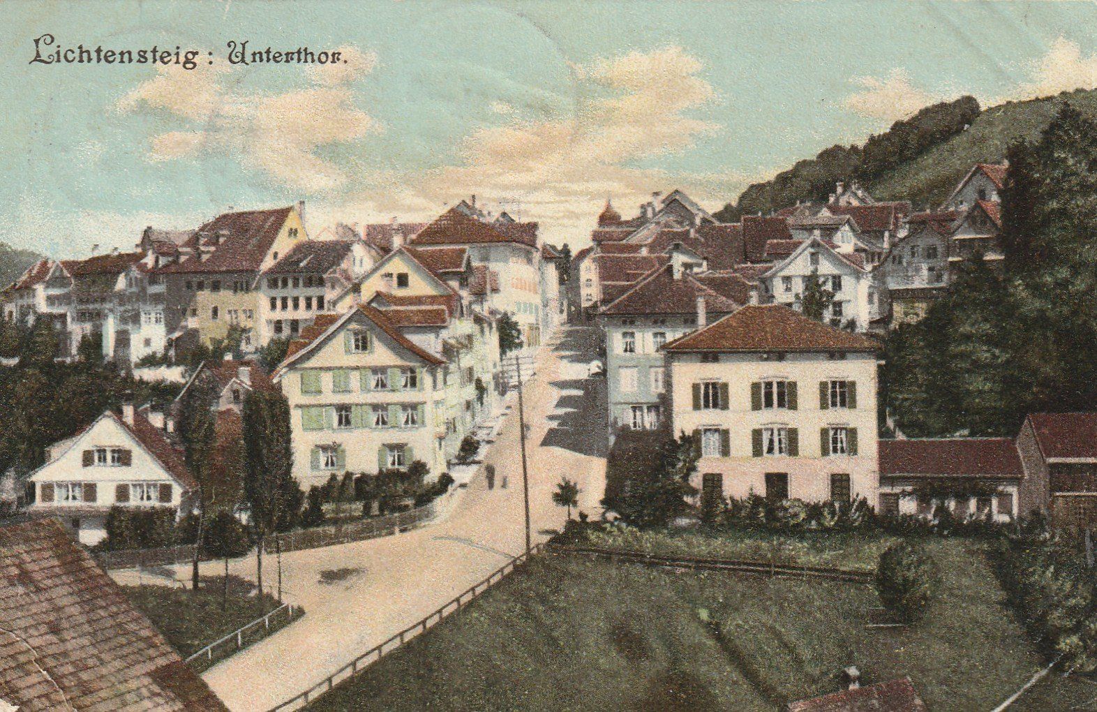 Cartoline postali: AK  Lichtensteig Unterthor 1904 – Usato da Rupperswil venduto da Ema10