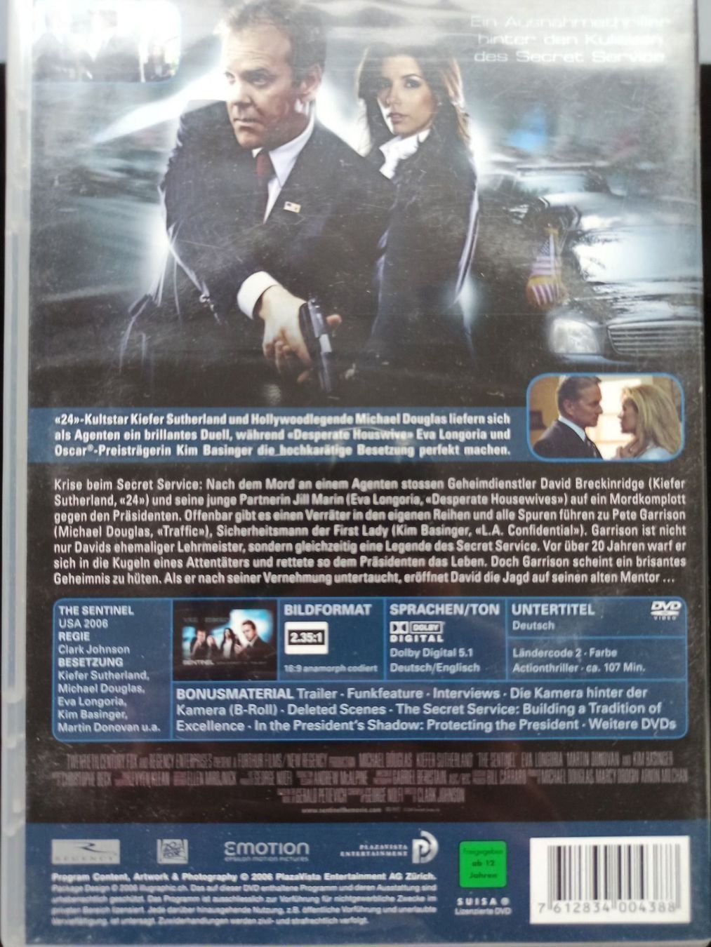 Tutti i DVDs: The Sentinel - Wem kannst du trauen? – Usato da Dübendorf venduto da kb86_MOVIE 1