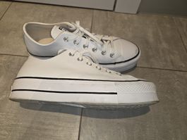 original Converse all star Chuck Taylor lift pla leder gr.40