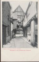 old UK Postcard EVESHAM - ENTRANCE TO THE CHURCHYARD Smith's