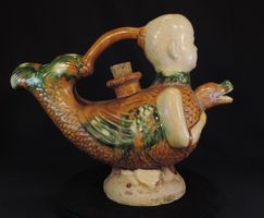 China Tang Sancai Kanne, Terracotta, Vintage Krug