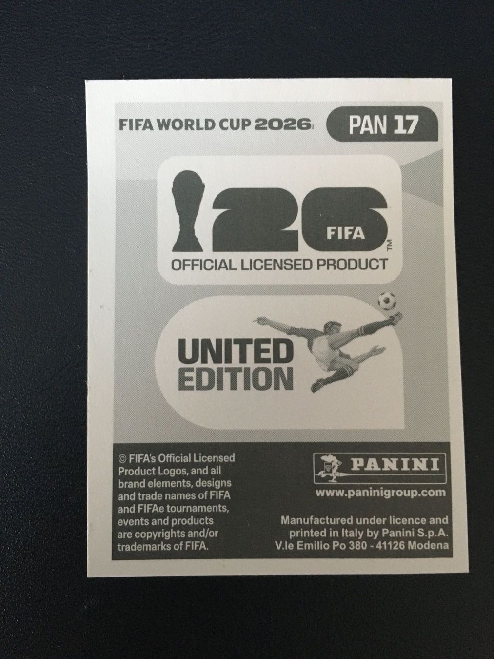 Panini Carte collezionabili: Panini FIFA World Cup Sticker PAN 17 – Nuovo (secondo la descrizione) da Glattbrugg venduto da riseca 1