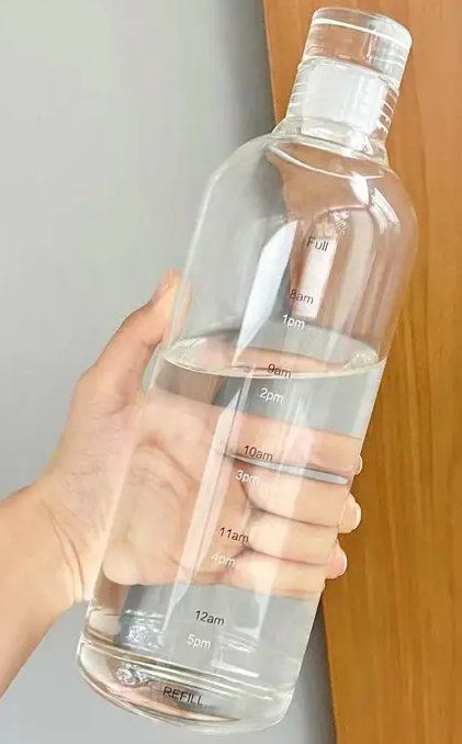 Gas-Geräte & -Technik: Trinkflasche GLAS mit Zeitmarkierung - 500ml – Neu und originalverpackt aus Jona von j1duerst 1