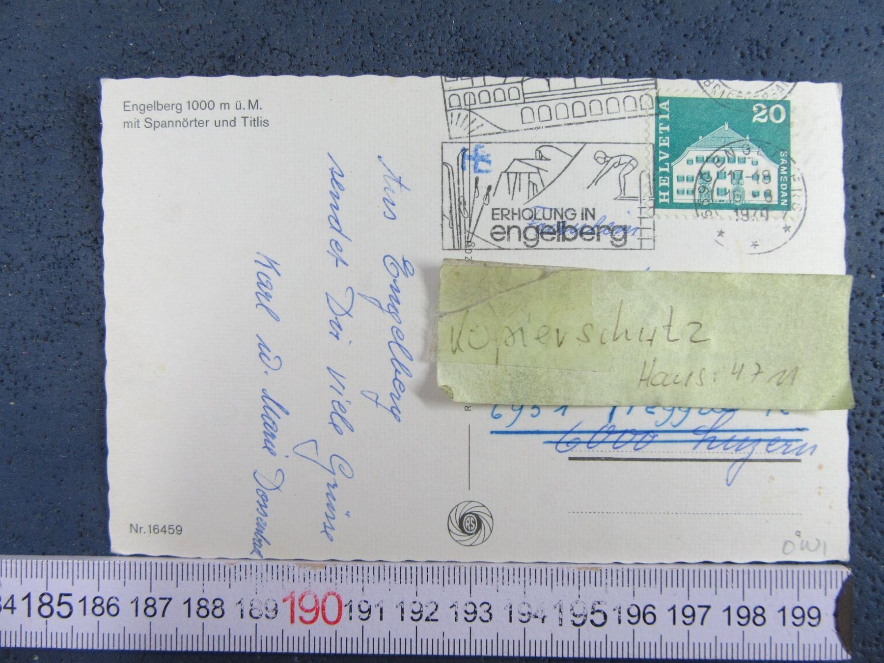 Cartoline postali: ENGELBERG 1970 ONW AK – Usato da Ettingen venduto da Hausi4711 2