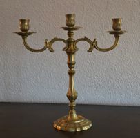 Kerzenständer, Messing, 3-armig, Vintage, Top Zustand!