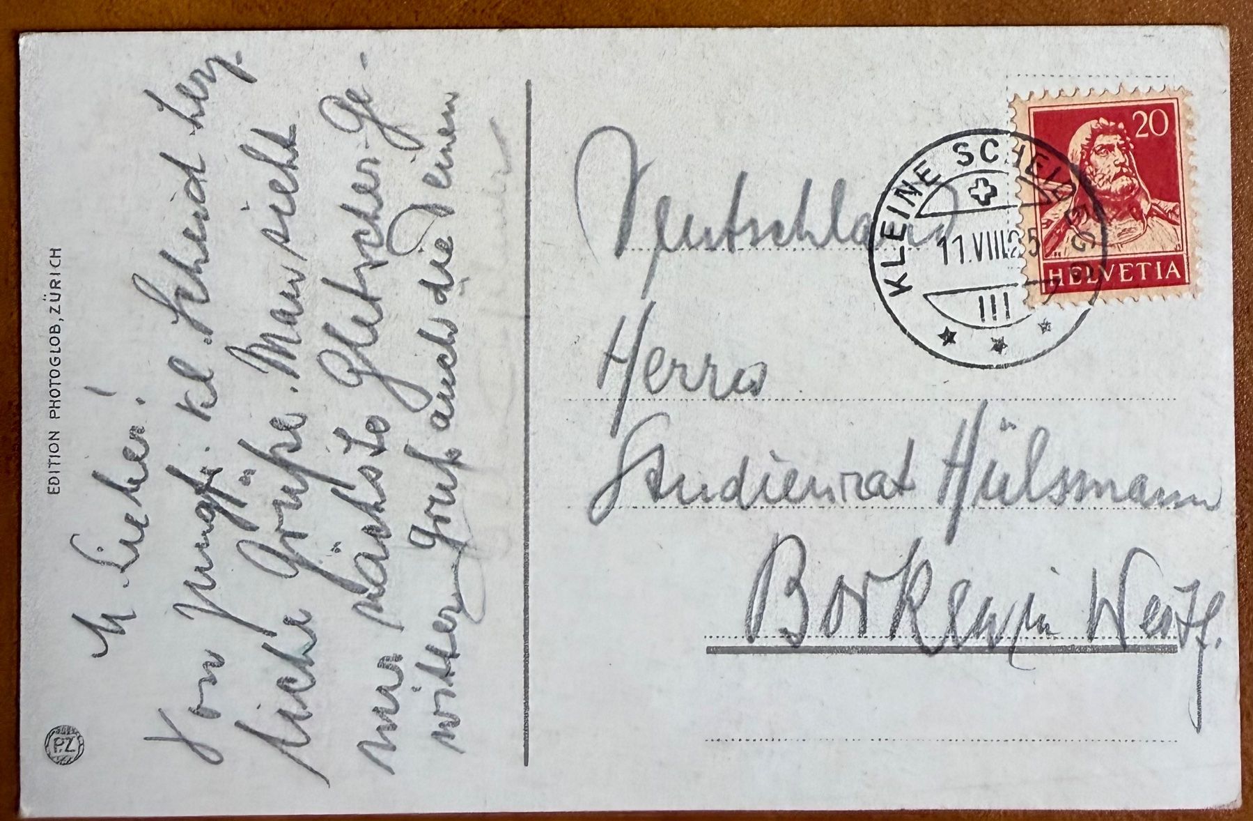 Ansichtskarten: Kleine Scheidegg - Hôtel 1925 – Gebraucht aus Lutry von Ediego 1