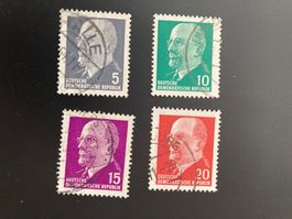 DDR 1961 Satz Staatsratsvors. Walter Ulbricht gestempelt