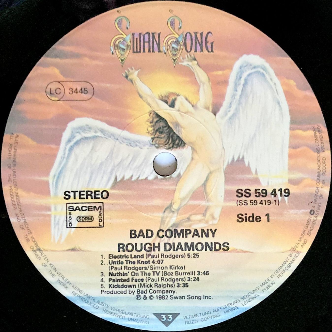 Dischi in vinile: BAD COMPANY - ROUGH DIAMONDS – Usato da Bottens venduto da hotter-than-hell 4