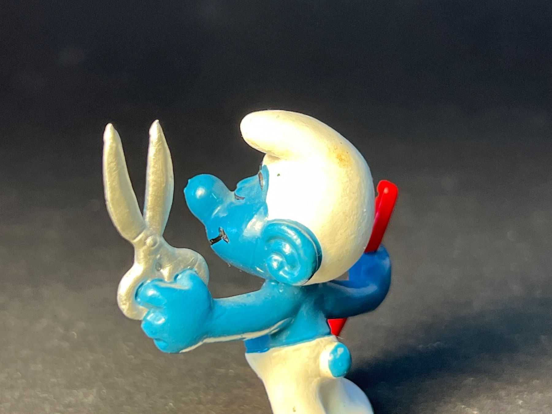 Bullyland Statuette: Peyo Schlumpf 20110 Friseur Smurf Bully – Usato da Ennetbaden venduto da mapa05 2