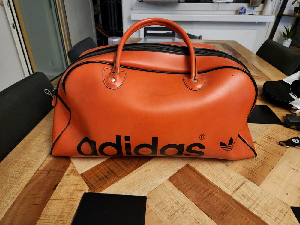 Adidas sporttasche store leder braun