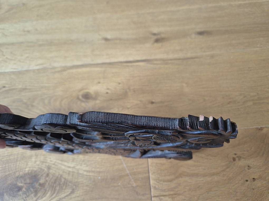 Tutte le decorazioni: Schöner handgeschnitzter Drache Holz Relief – Usato da Basel venduto da alaubi 1