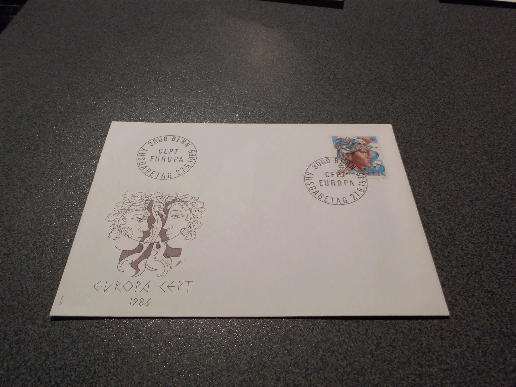 Tutti i francobolli: Briefmarke Europa Cept 1986 / 0.50 – Usato da Zürich venduto da abraxas1291