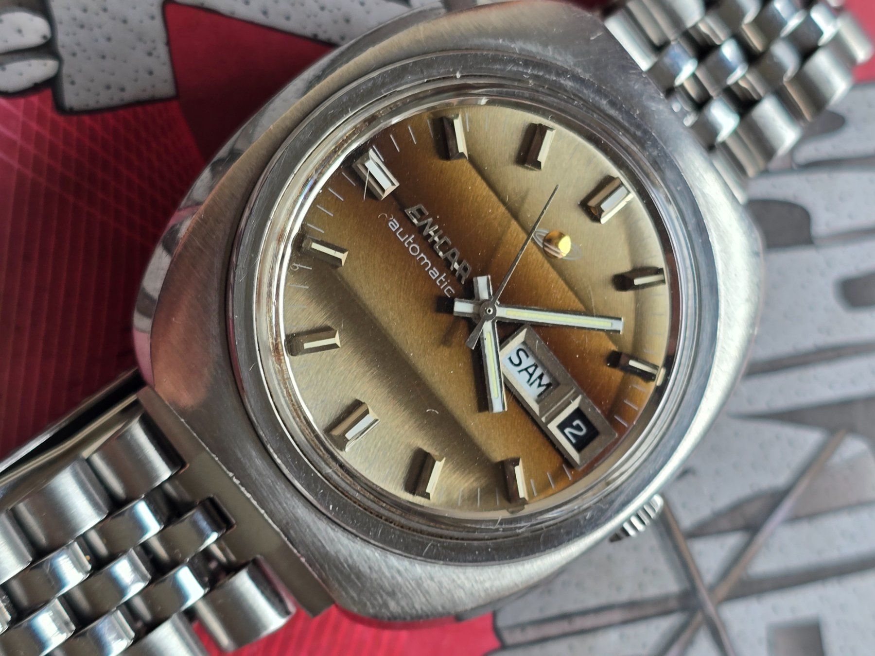 Enicar Orologi: 341 Enicar Automatic Day Date – Usato da Muri AG venduto da Corredor 9