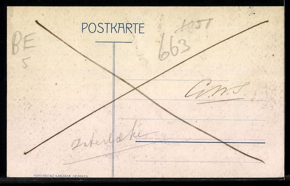 Cartoline postali: AK Meiringen, Hotel Anderegg – Usato da Berlin venduto da bartko-reher 1