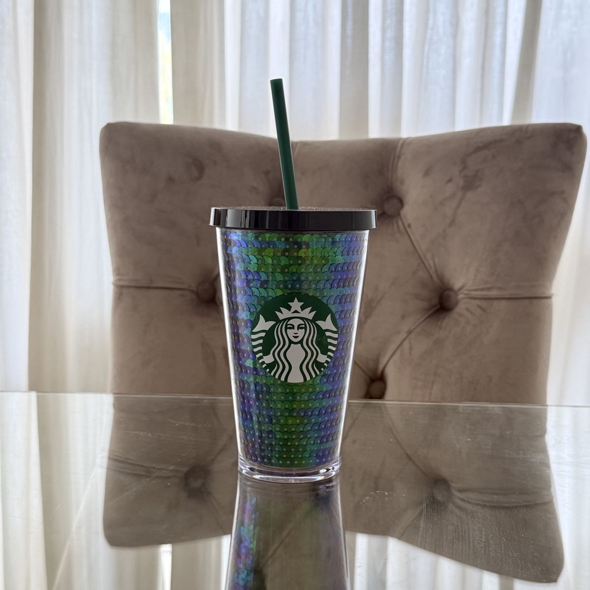 Tassen: Dunkelblau / Petrol Studded Grid Cold Cup – Neu (gemäss Beschreibung) aus Olten von actuallytheac