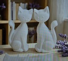 Seifen-Kerzen Silikonform  Mold / Katzen / Cats