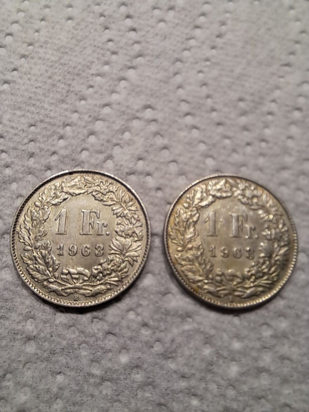 Alle Münzen: 1 Franken Münzen 1963 – Gebraucht aus Thun von Joeggu30 1