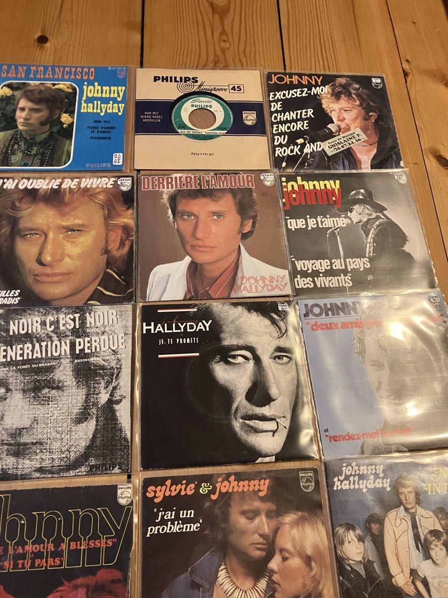 Schallplatten: Johnny Hallyday Singles Schallplatten Sammlung, Top! – Gebraucht aus Bern von lukasliechti 3