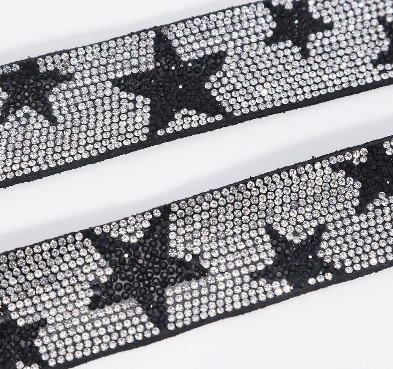 Cinture: Punkrock-Strassgürtel mit Stern Cyber - Ceinture strass – Nuovo e nell'imballaggio originale da Lausanne venduto da FASHION-WORLD-SHOP 1
