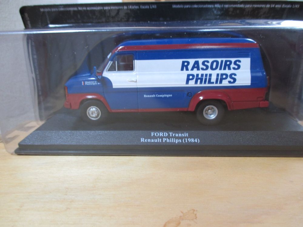 LOT ASSISTANCE RALLYE TEAM RENAULT PHILIPS FORD TRANSIT+REMORQUE+R5 TURBO 1/43
