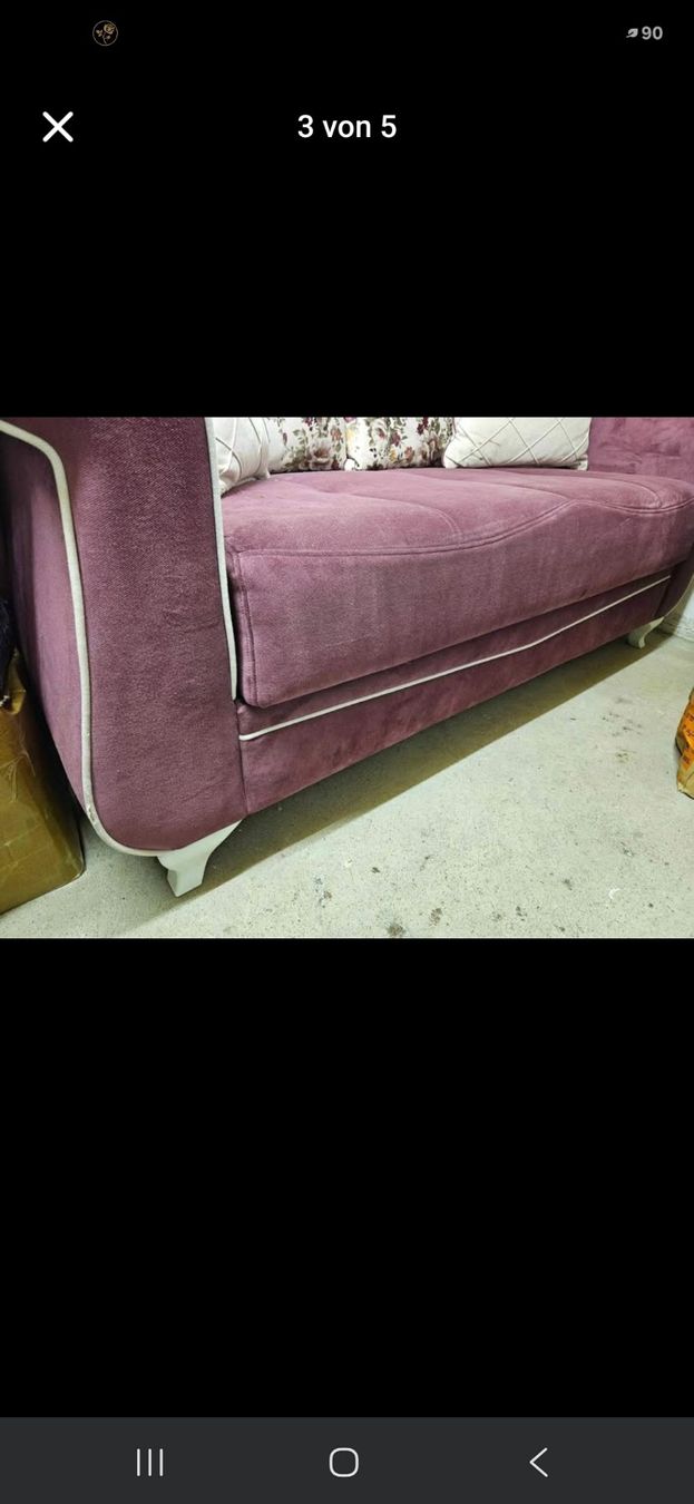 Sofas: Zweier Bettsofa mit Stauraum – Gebraucht aus Brugg AG von steinbach 1