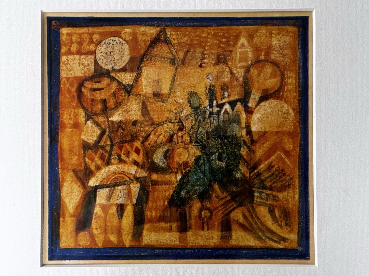 Dipinti: Hans Rudolf Strupler Mischtecnik auf Papier – Usato da Zürich venduto da Manubene