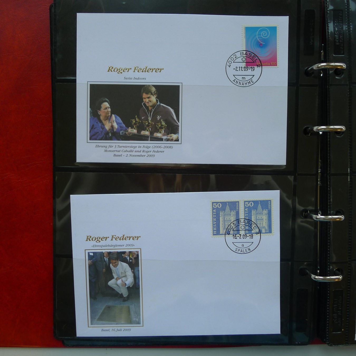Alle Briefmarken: 2006-2010, Roger Federer, schöne Sammlung Abart & Belege! – Gebraucht aus Sursee von Luzernerraute 4