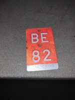 Vintage BE 82 / BE 85 Velo Mofa Nummernschilder Kanton Bern