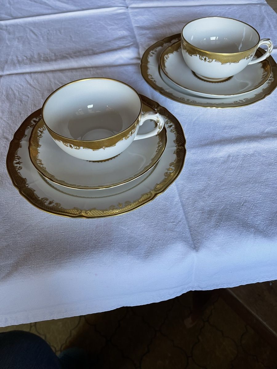 Set di piatti: Exclusive Kaffegedecke – Nuovo (secondo la descrizione) da Fahrni b. Thun venduto da ams_56jv 2