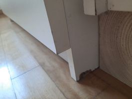 Kommode weiss mit Glasplatte 5 Schubladen Breite 80cm 