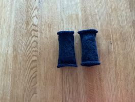 Handgestrickte Pulswärmer - Amedisli Blau