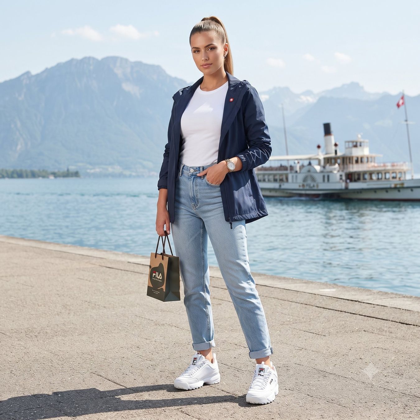 Fila Scarpe da donna: FILA Disruptor white, size 40EU, like new. – Nuovo (secondo la descrizione) da Salgesch venduto da simplytreasured 6