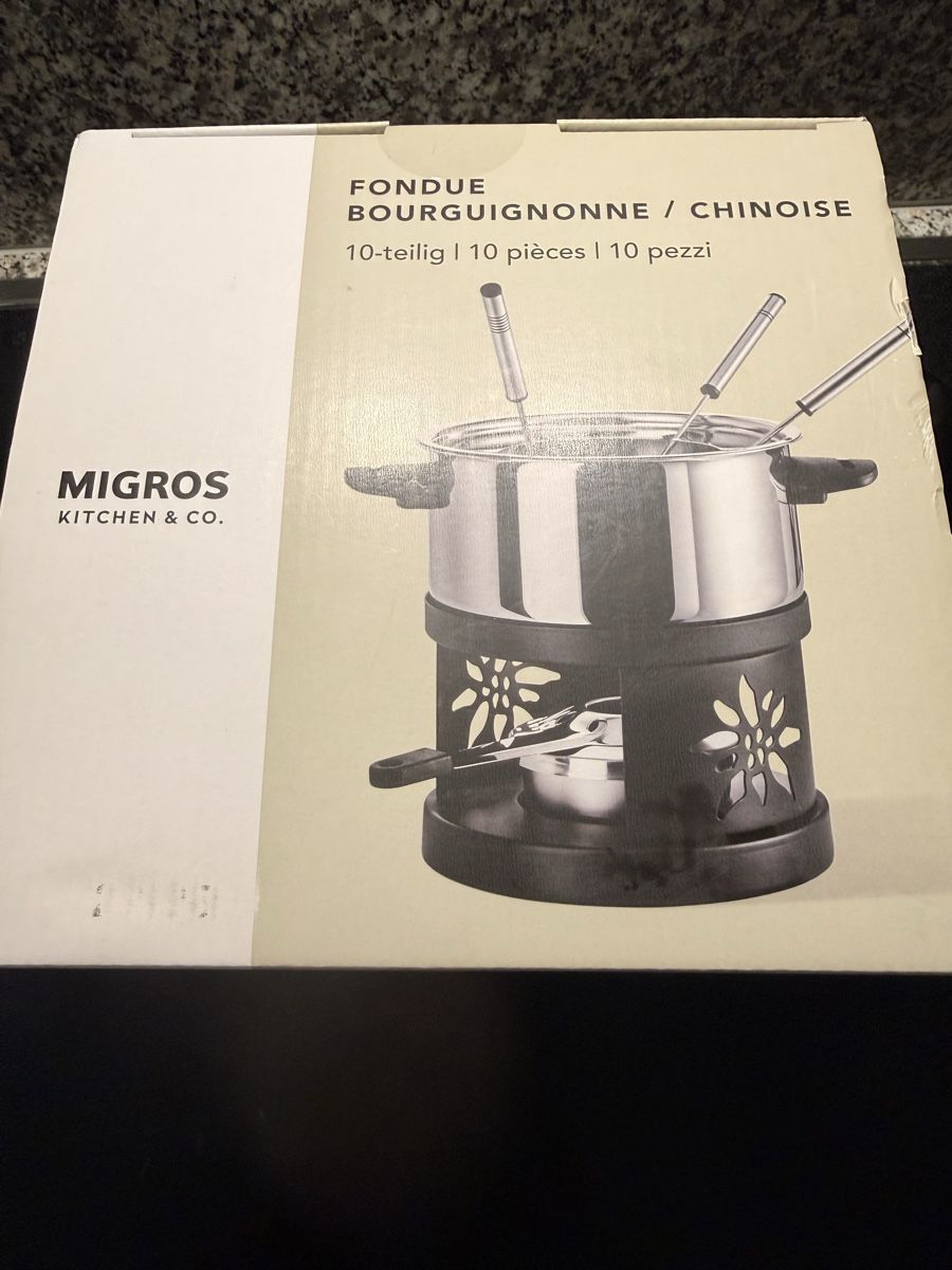 Migros Services de table: Fondue bourguignonne / chinoise Set – Neuf avec emballage d'origine à Rotkreuz par kte_y7fs
