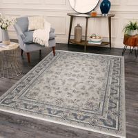 Schöner Orientteppich Beige Perserteppich Wohzimmer