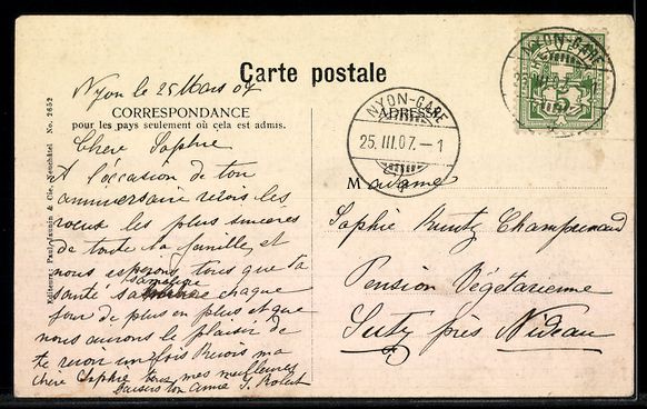Cartoline postali: AK Nyon, Vue générale – Usato da Berlin venduto da bartko-reher 1