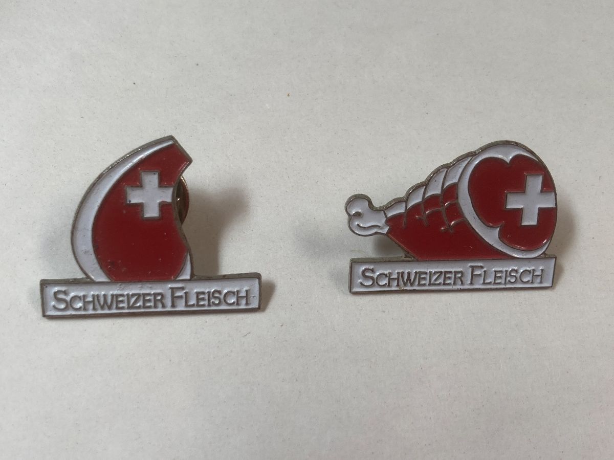 Swiss Placchette & Badge: Pin - Schweizer Fleisch – Usato da zürich venduto da papalapa