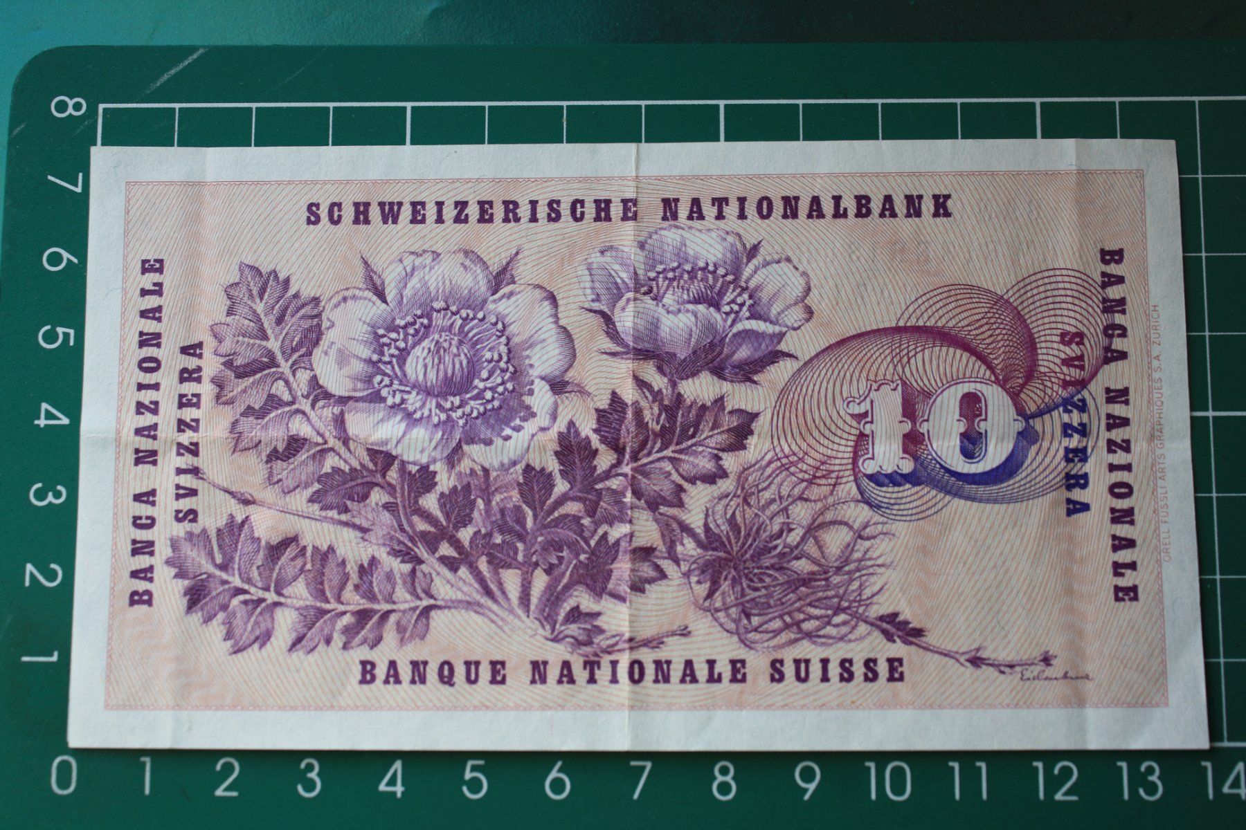 Banconote: gottfried keller banknote 10 franken 1971 – Usato da Laupen BE venduto da Gufi57 1