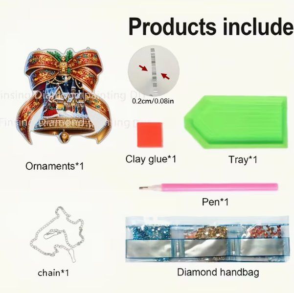 Kit bricolage: Diamond Painting Aufhänger Weihnachtskugel – Nuovo e nell'imballaggio originale da Obergösgen venduto da Diamond-Painting 4