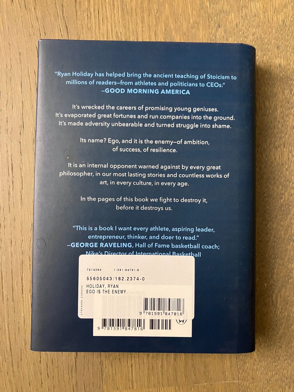 Libri: Ryan Holiday - Ego is the Enemy – Nuovo (secondo la descrizione) da Adliswil venduto da lauryyrual 1