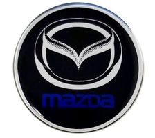 Mazda Nabendeckel Aufkleber Set (4 Stk.) Durchmesser 48mm
