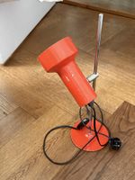 Retro Tischleuchte orange Metall mit Glühbirnenfassung